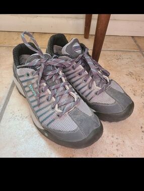 Teva Forge Event Women's Size 7.5 Low Top Pro Hiking Trail Shoes Blue Gray